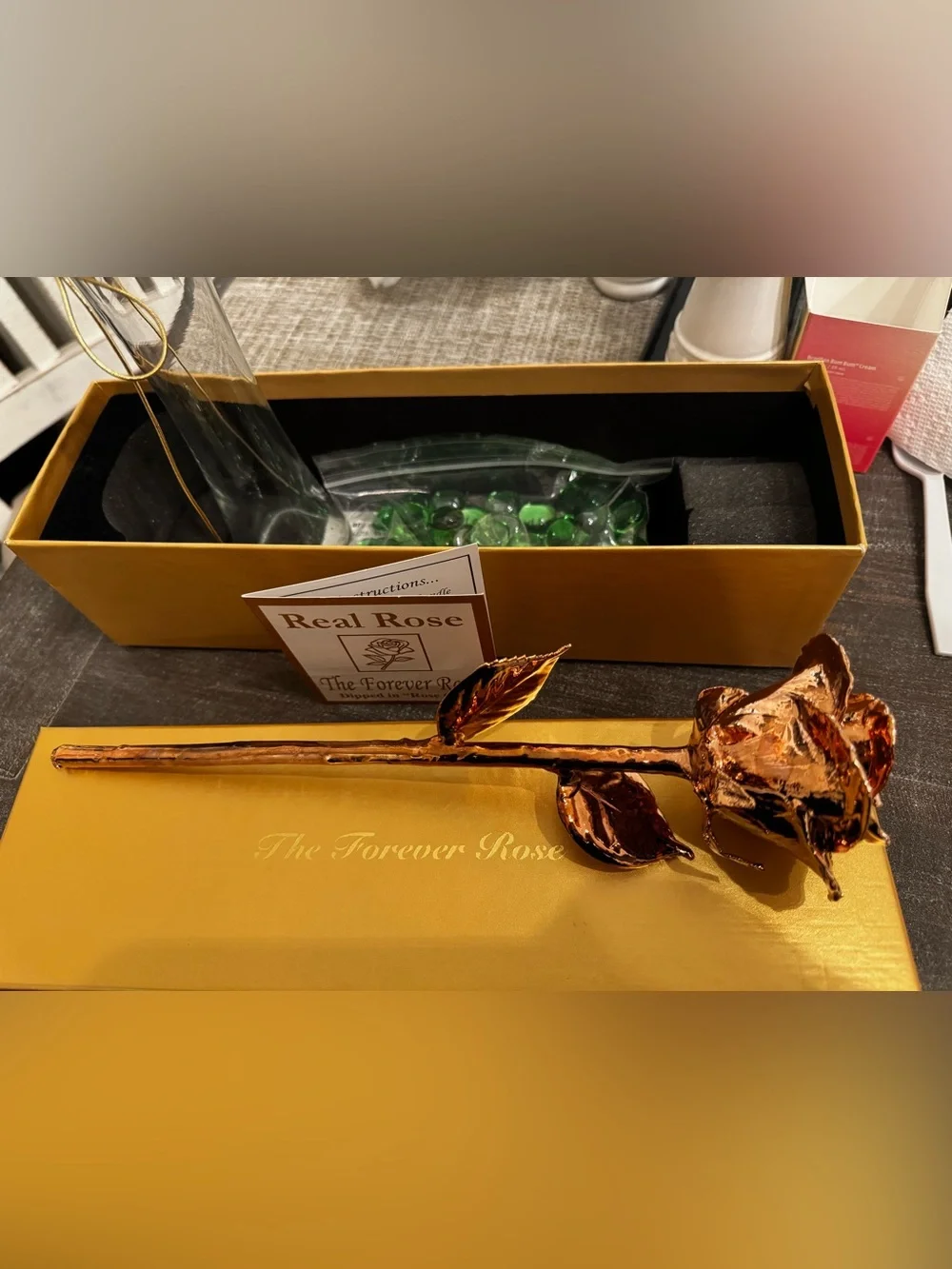 The Forever Rose 24k Gold-Dipped Real Rose - Rose Gold
